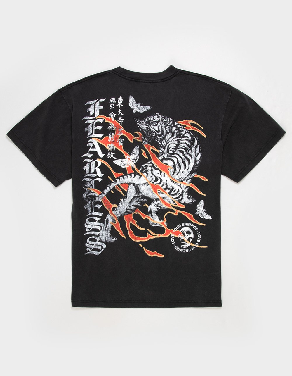 ALPHA COLLECTIVE Fearless Mens Boxy Tee - WASHED BLACK