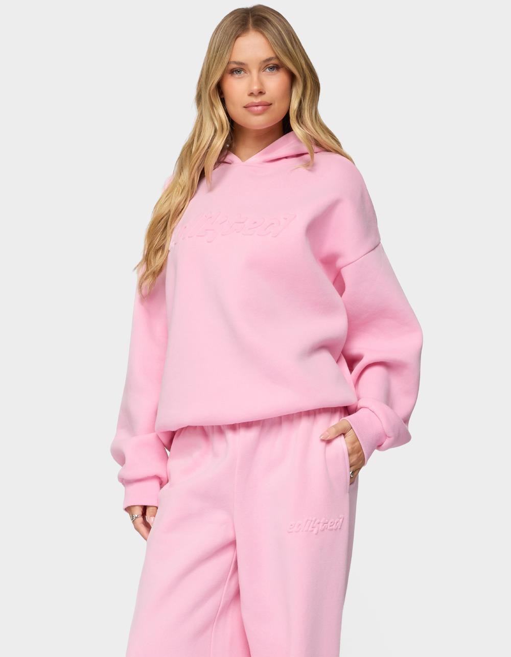 Edikted Totally Hoodie - PINK