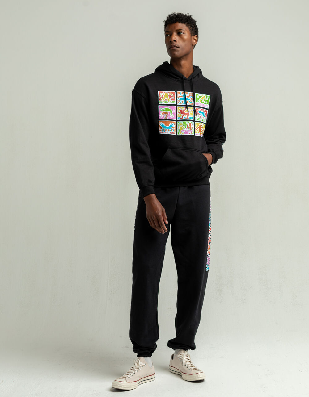 RSQ x Keith Haring Mens Jogger Pants 