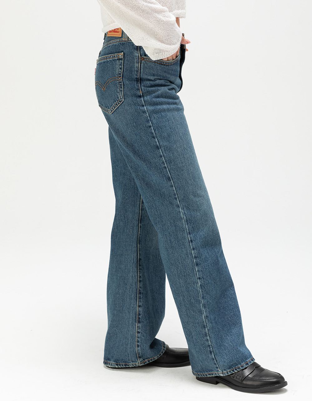 LEVI'S 94 Baggy Bootcut Womens Jeans - Paradise Found VINTAGE MED