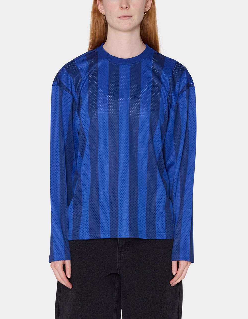 OBEY Bound Mesh Stripe Womens Long Sleeve Tee