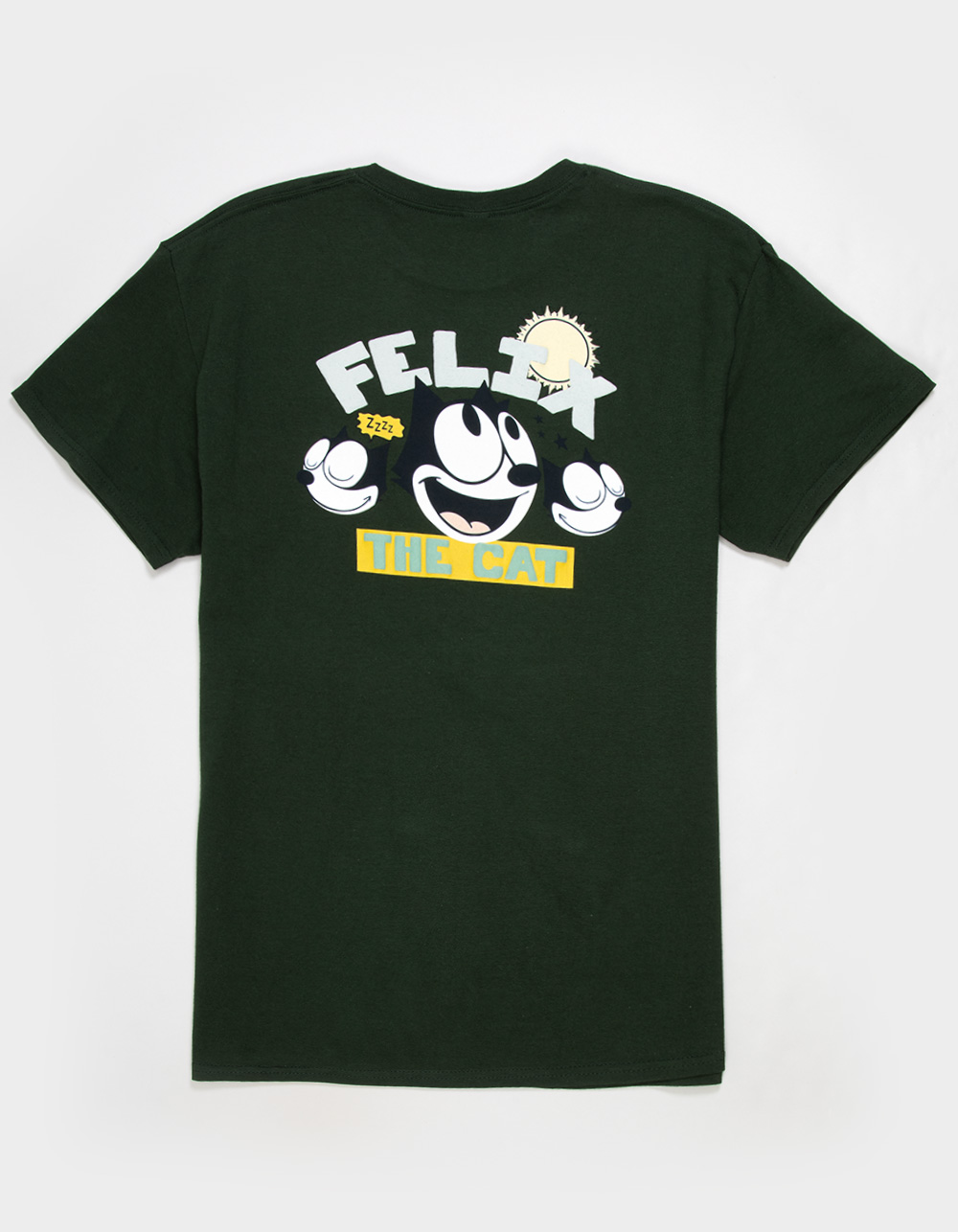 PLEASANT GETAWAY Felix The Cat Mens Tee - FOREST