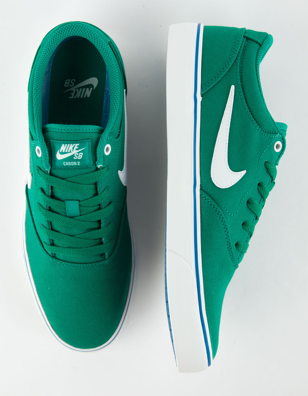 NIKE SB Chron 2 Canvas Shoes - GREEN/WHITE