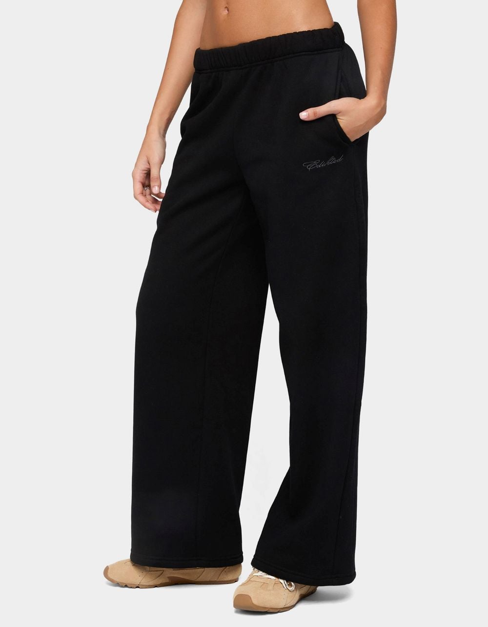 Edikted Basic Girl Wide Leg Sweatpants