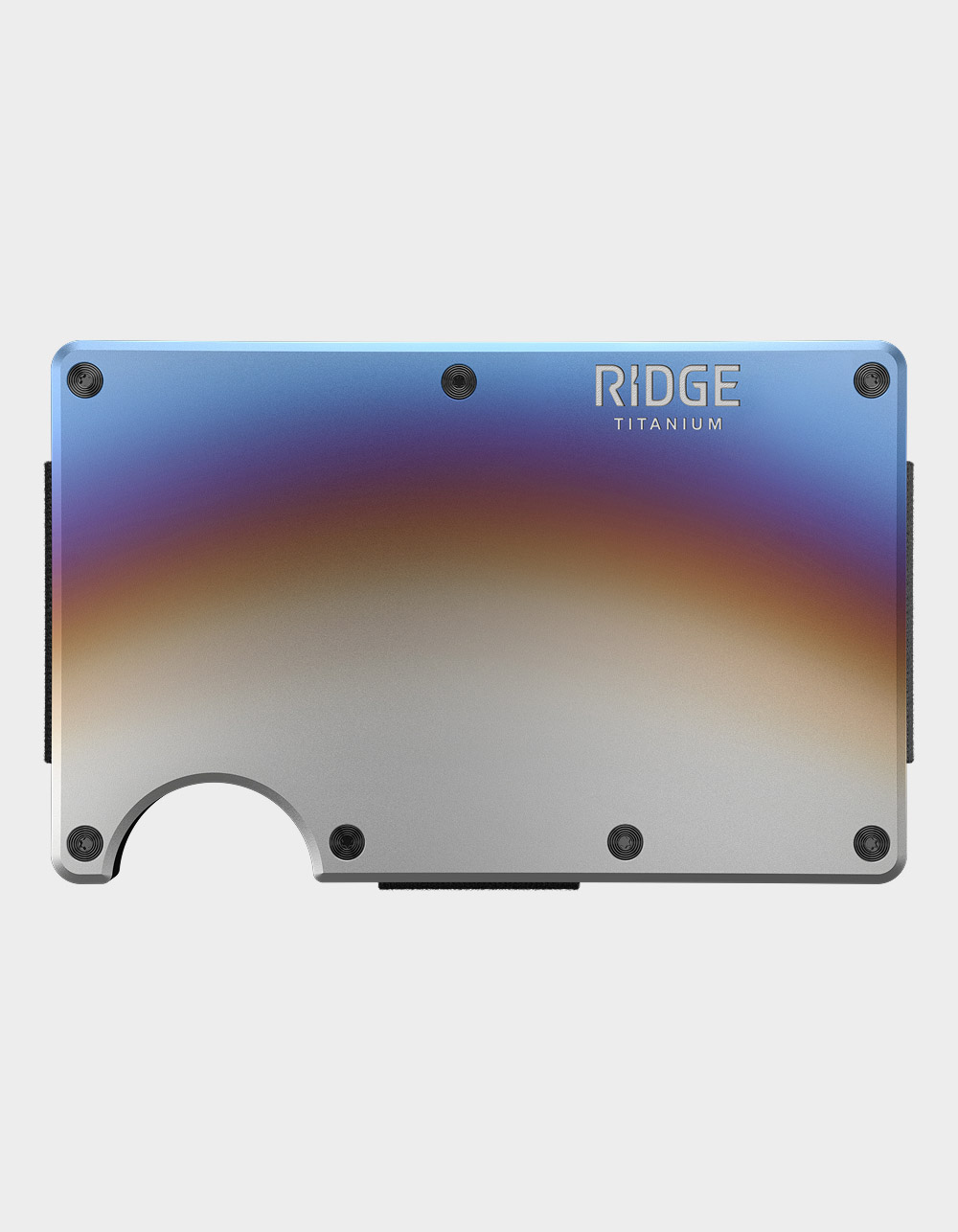 RIDGE WALLETS Burnt Titanium Ridge 2.0 Wallet - SILVER