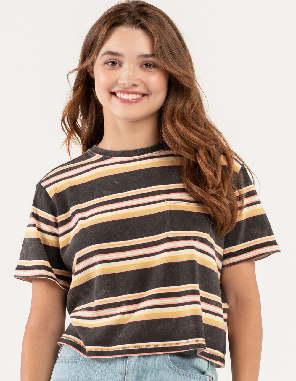 BILLABONG Beach Womens Pocket Tee - BLACK COMBO | Tillys