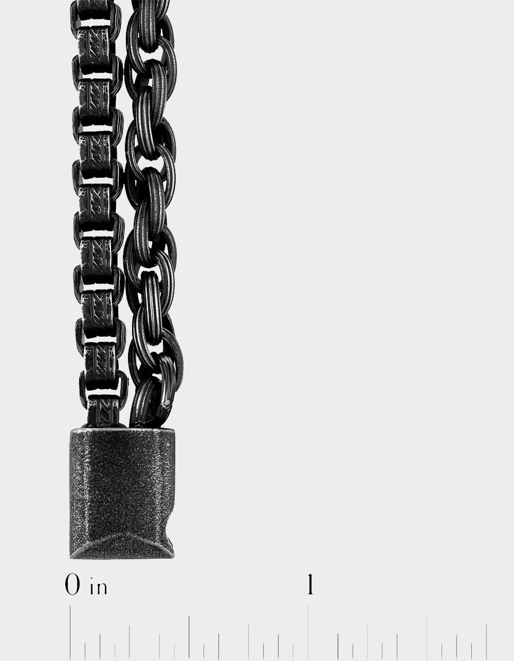 STEEL NATION Stainless Steel With Gunmetal Grey IP Double Link Bracelet - GUNMETAL