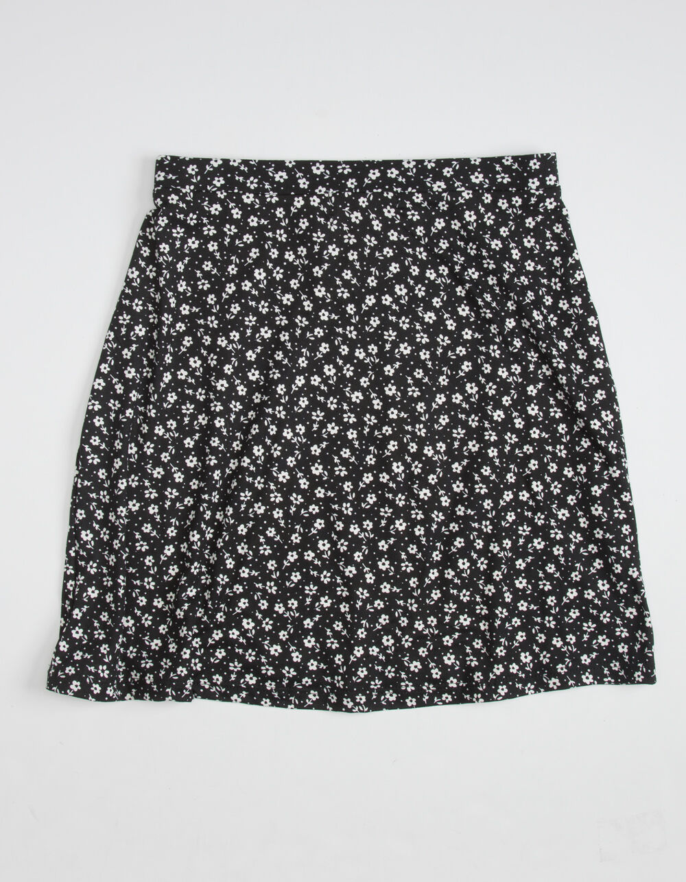 WHITE FAWN Ditsy Knit Girls Skirt - BLACK/WHITE | Tillys
