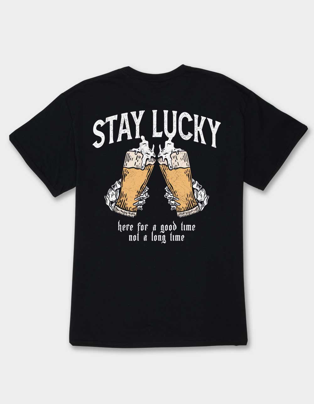 CHEERS Stay Lucky Unisex Tee - BLACK