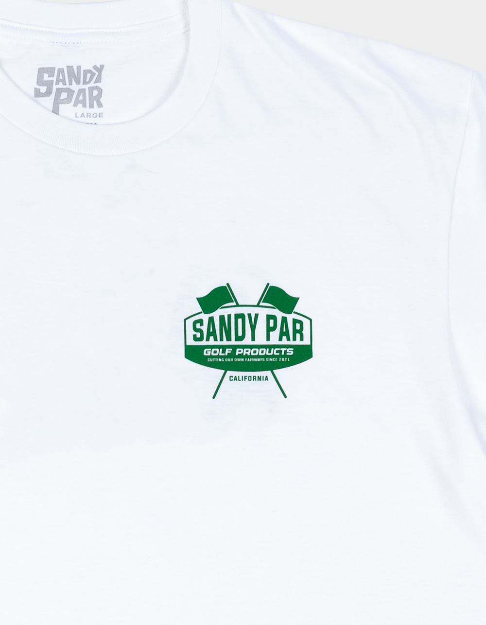 SANDY PAR Flags Mens Tee - WHITE