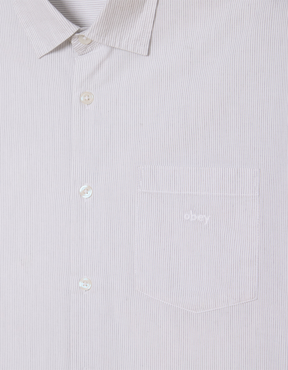 OBEY Bigwig Jami Mens Button Up Shirt - WHITE COMBO
