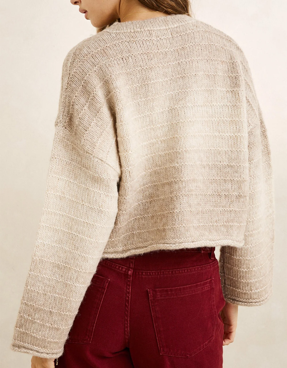 RHYTHM Baklava Womens Cardigan - CREAM