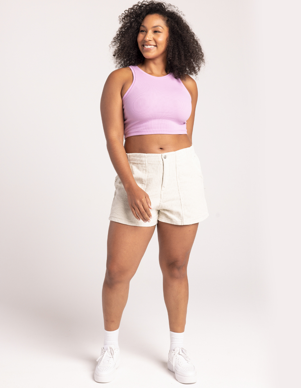 FULL TILT Essentials High Neck Womens Tank Top - PINK | Tillys