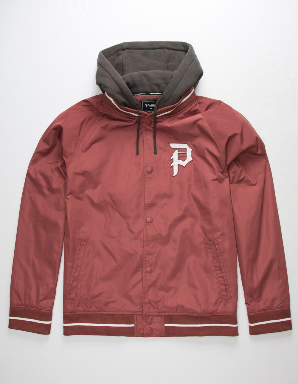 Mens Coaches Jacket - BURGUNDY | Tillys