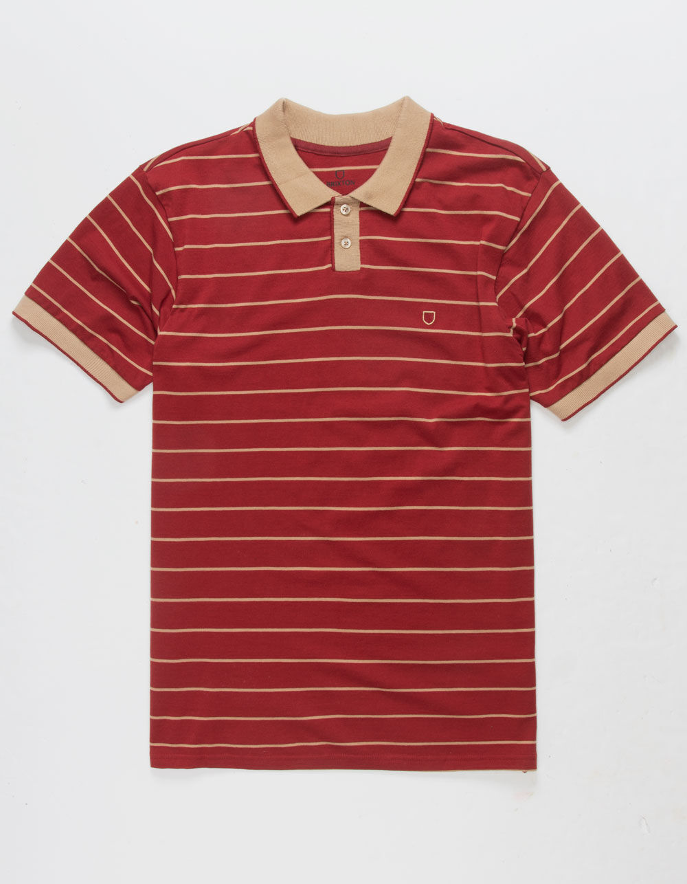 BRIXTON Proper Mens Polo Shirt - BURNT RED | Tillys