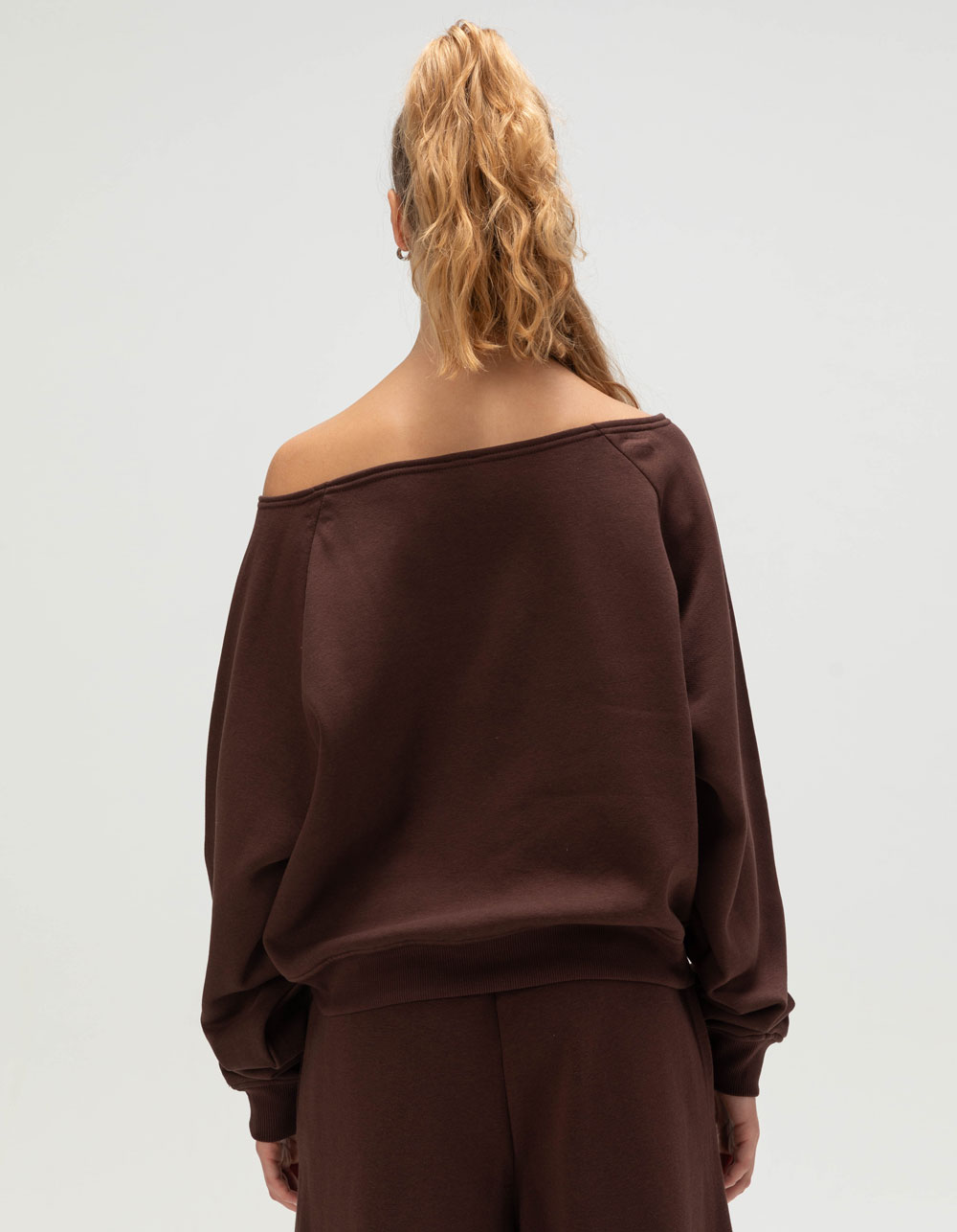 TILLYS Off The Shoulder Womens Sweatshirt