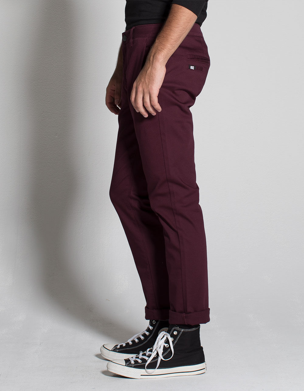 RSQ London Blackberry Mens Skinny Stretch Chino Pants image number 2