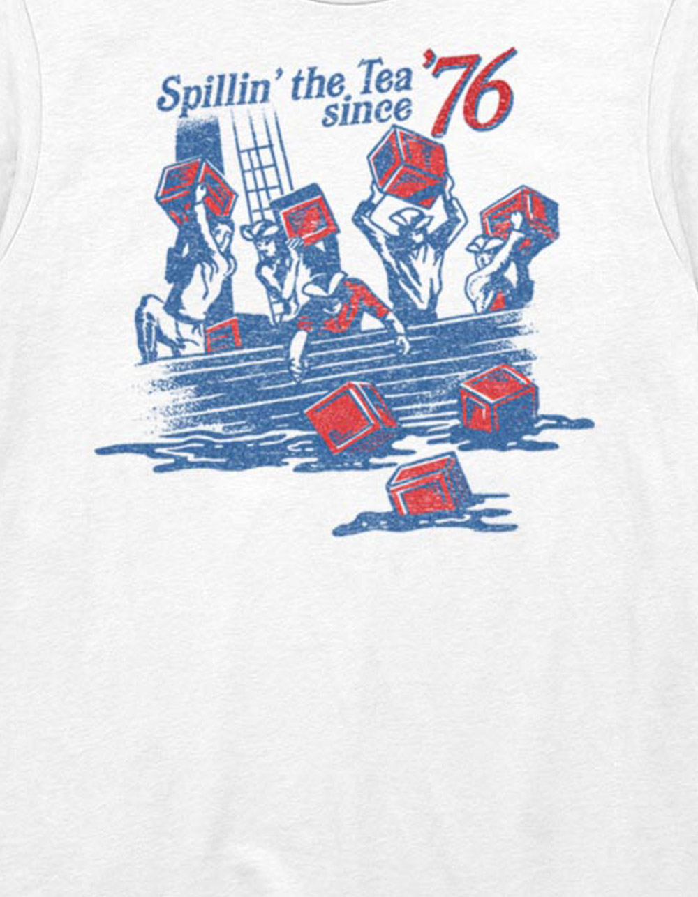 AMERICA Spillin' Tea Unisex Tee - WHITE