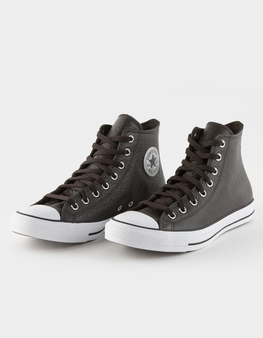 CONVERSE Chuck All Leather High Top Shoes - BROWN | Tillys