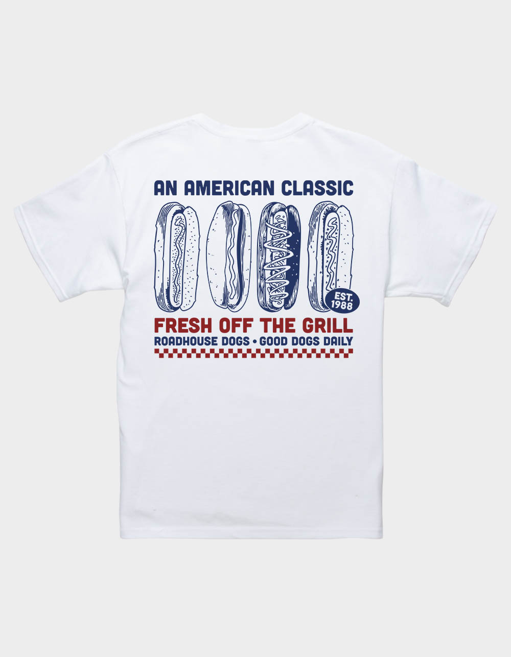 HOT DOG American Classic Unisex Kids Tee - WHITE
