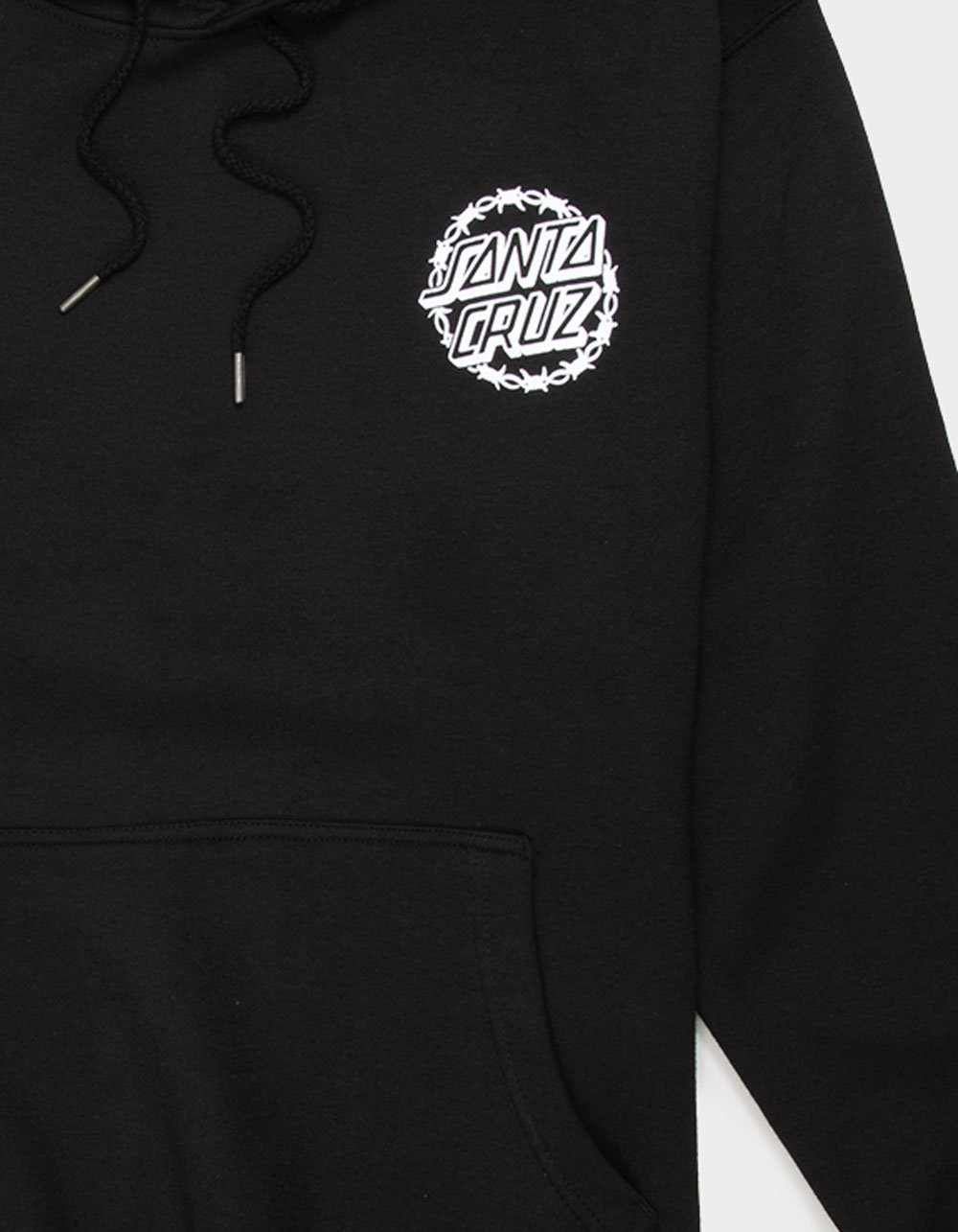 SANTA CRUZ Barbed Opus Dot Mens Hoodie - BLACK