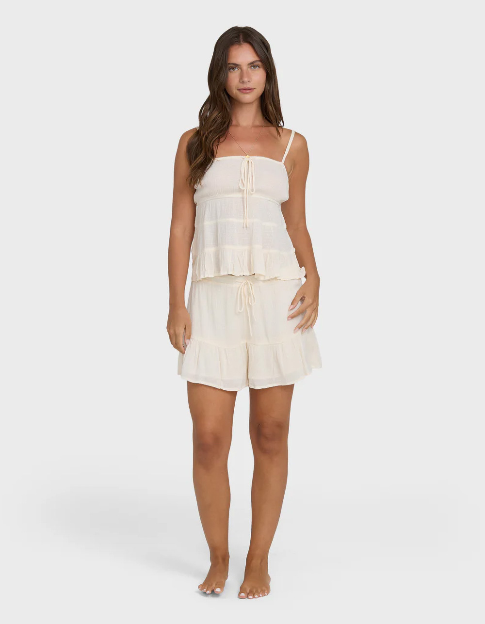 BILLABONG Sol Mate Womens Tank Top - OFF WHITE