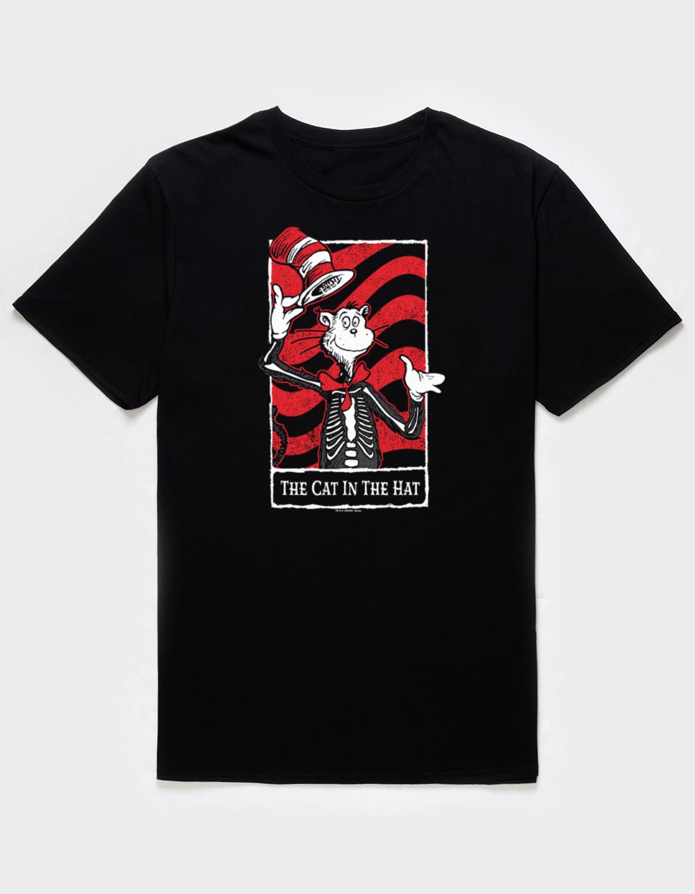 DR. SEUSS Cat The Hat Tarot Unisex Tee - BLACK