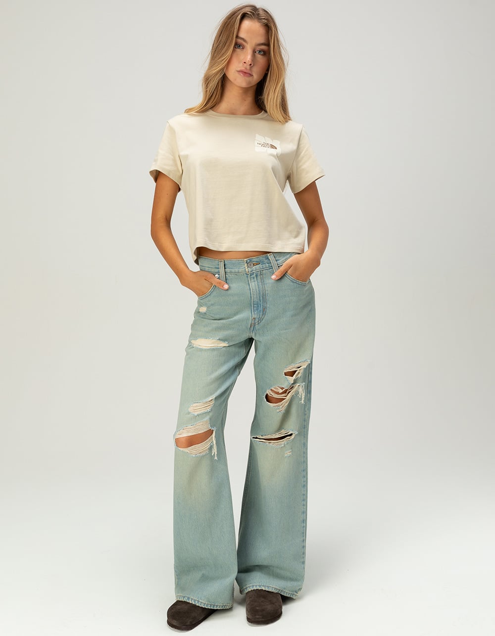 THE NORTH FACE Cutie Sun Womens Tee - CREAM