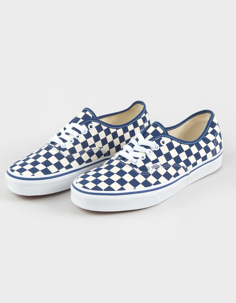 VANS Authentic Checkerboard Shoes - BLUE COMBO