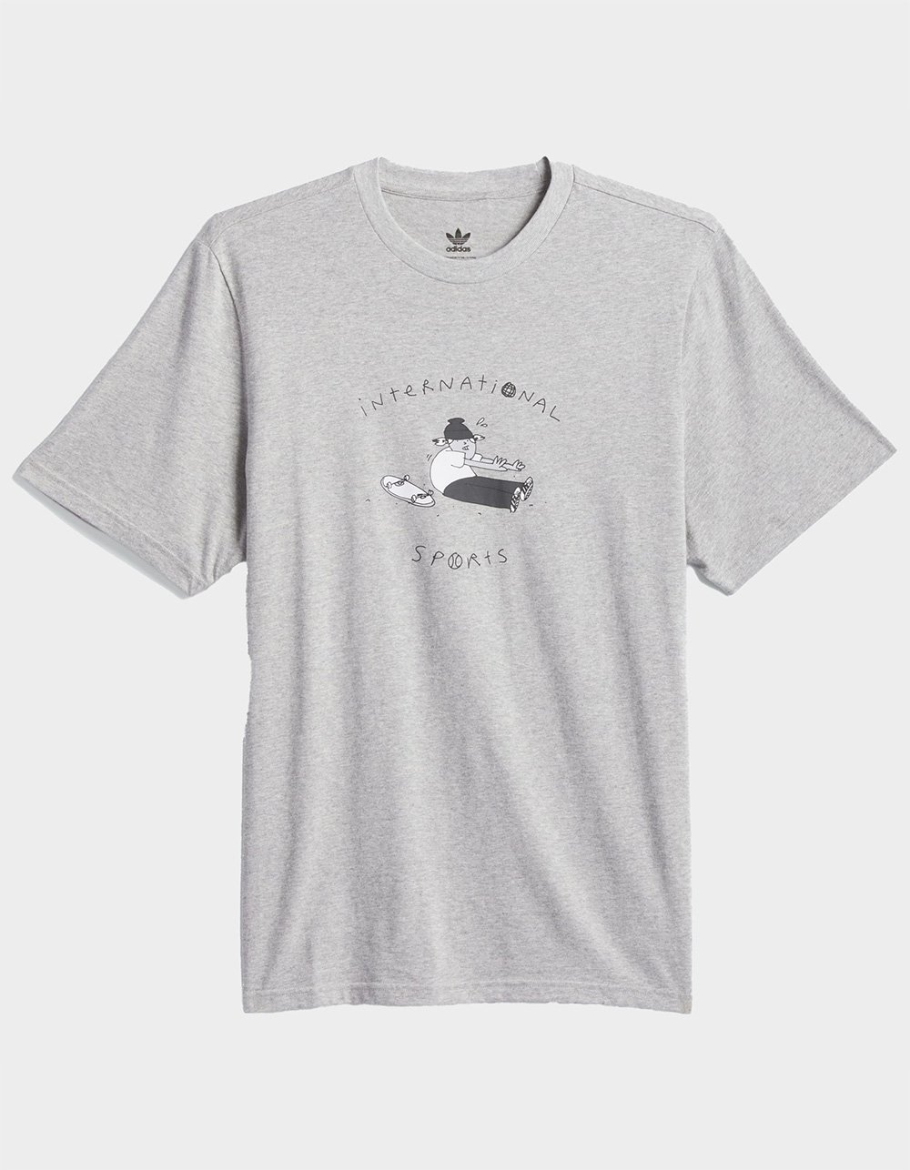 ADIDAS Henry Jones Stretch Mens Tee - HEATHER GRAY