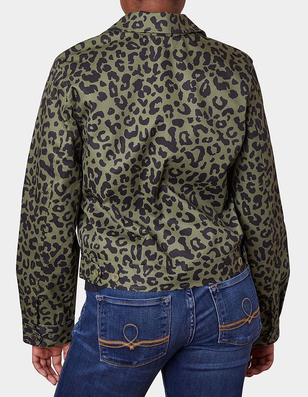 VON DUTCH Mechanical Stretch Twill Womens Jacket - GREEN