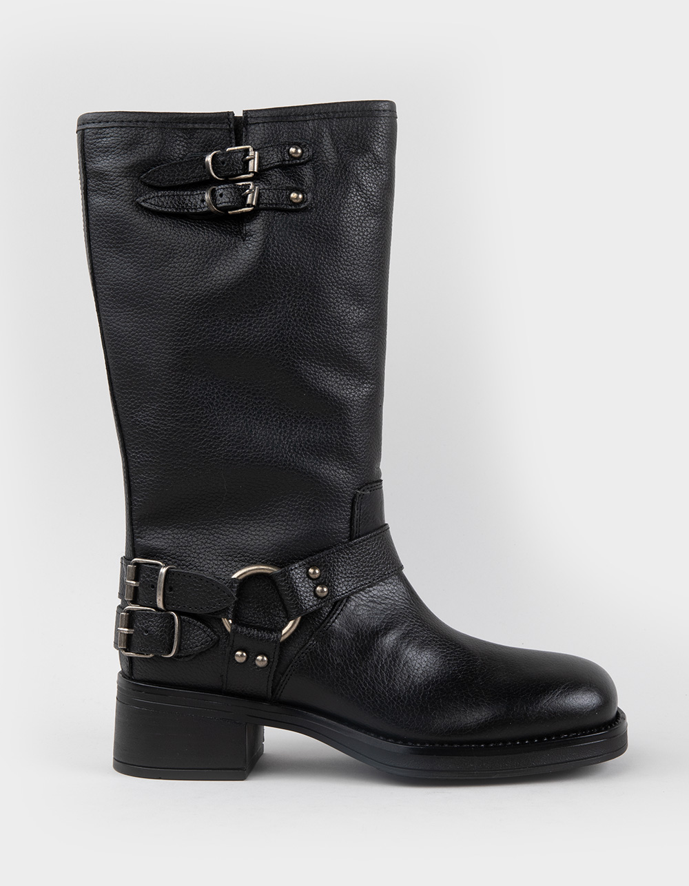 STEVE MADDEN Astor Womens Moto Boots - BLACK