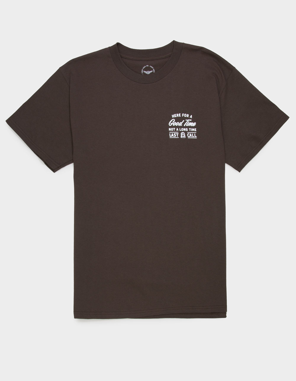 LAST CALL CO. Good Time Mens Tee - BROWN