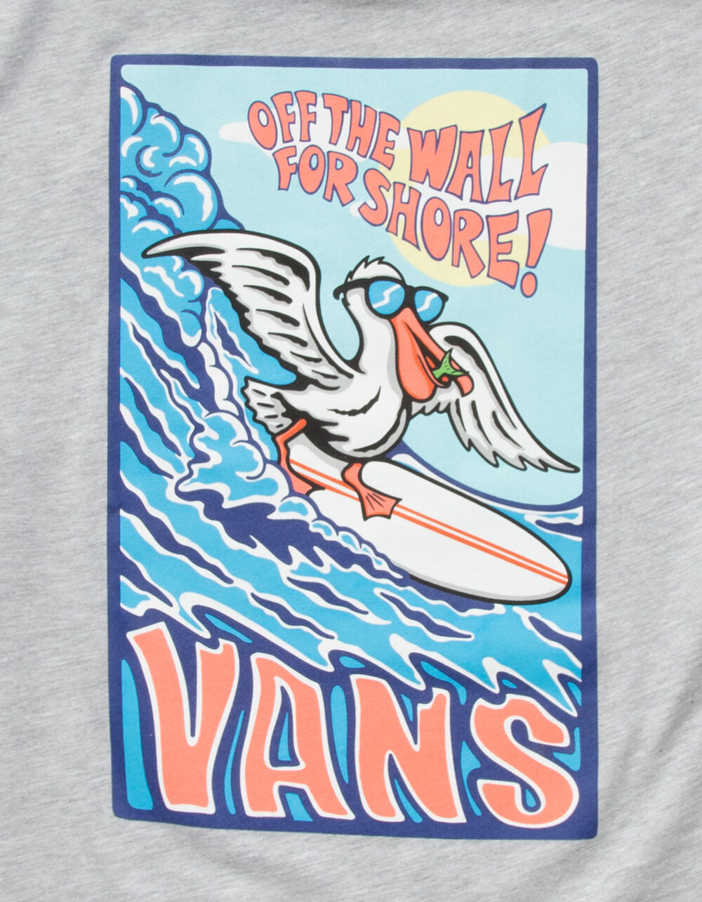 VANS Surfin In HB Boys T-Shirt - HEATHER GRAY | Tillys