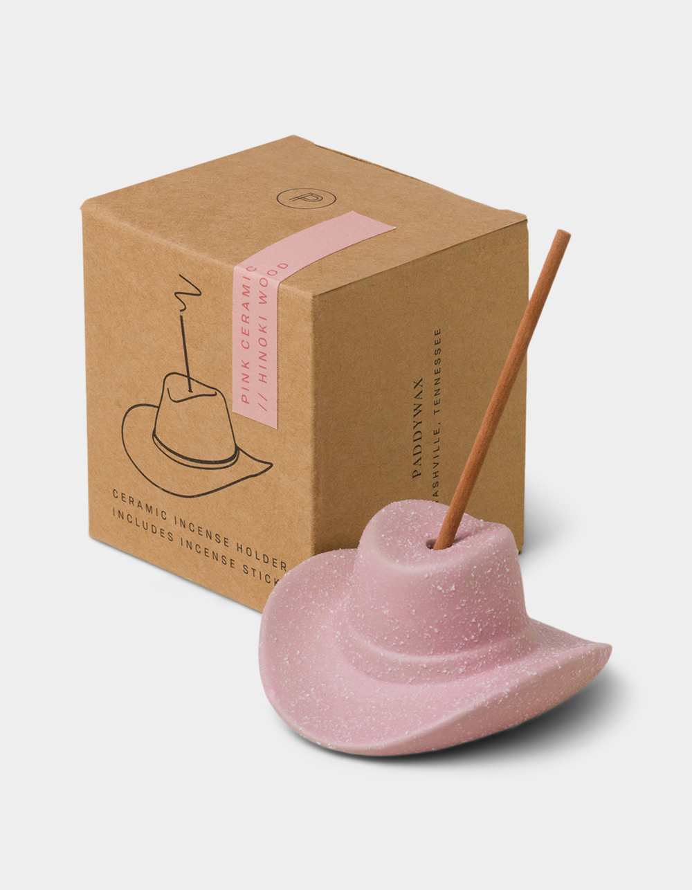PADDYWAX Cowboy Hat Incense Holder Kit PINK Tillys