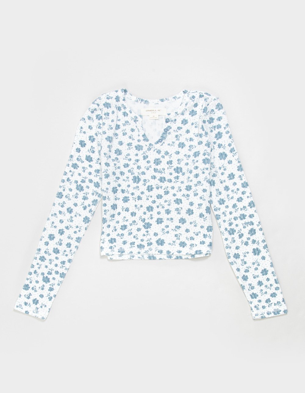 O'NEILL Messer Girls Long Sleeve Top - WHITE COMBO