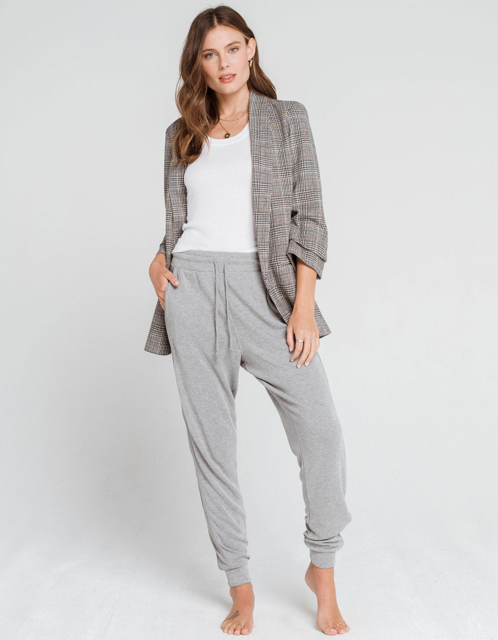FREE PEOPLE Back Into It Womens Gray Jogger Sweatpants - GRAY | Tillys