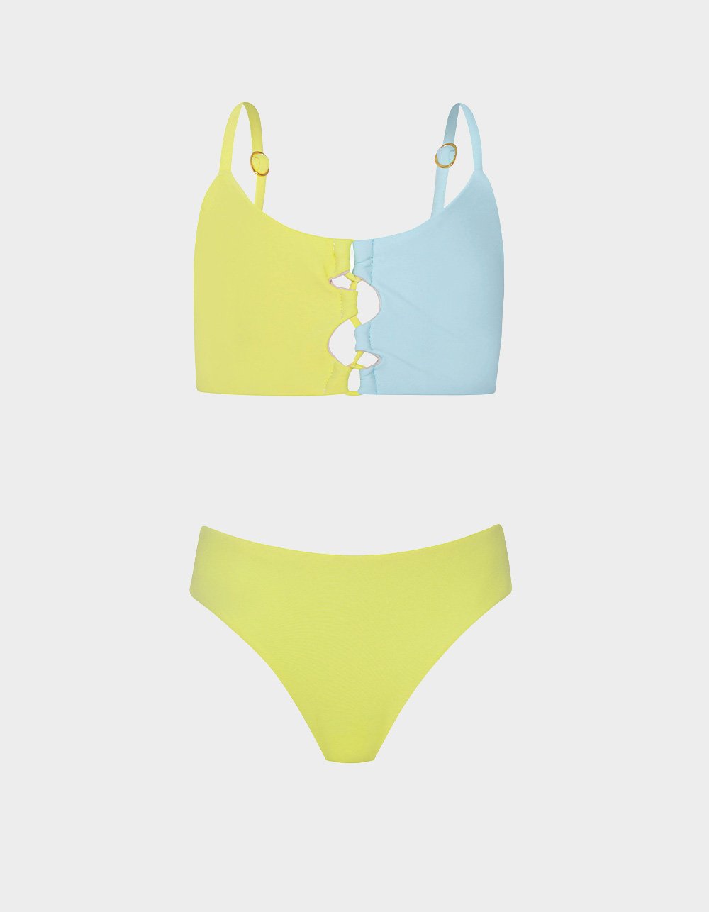 PQ SWIM Cammy Loop Girls Bikini Set - BLUE COMBO