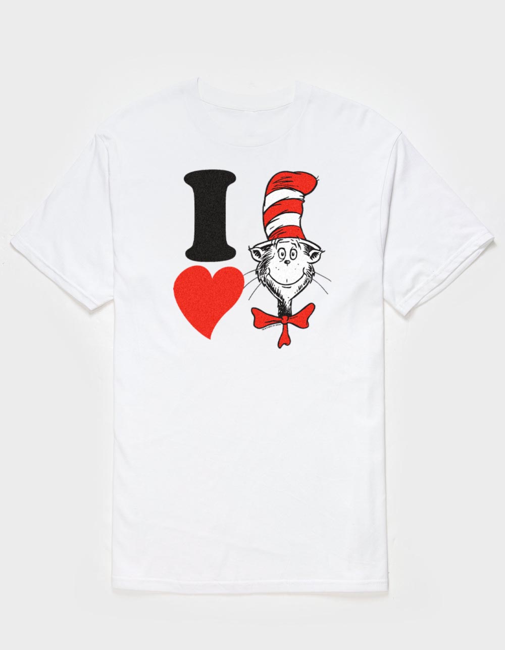 DR. SEUSS I Heart Cat Hat Unisex Tee - WHITE