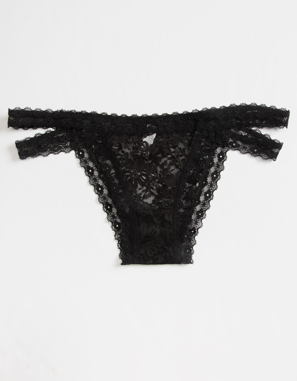 FULL TILT Double Strap Lace Cheeky Panties - BLACK | Tillys