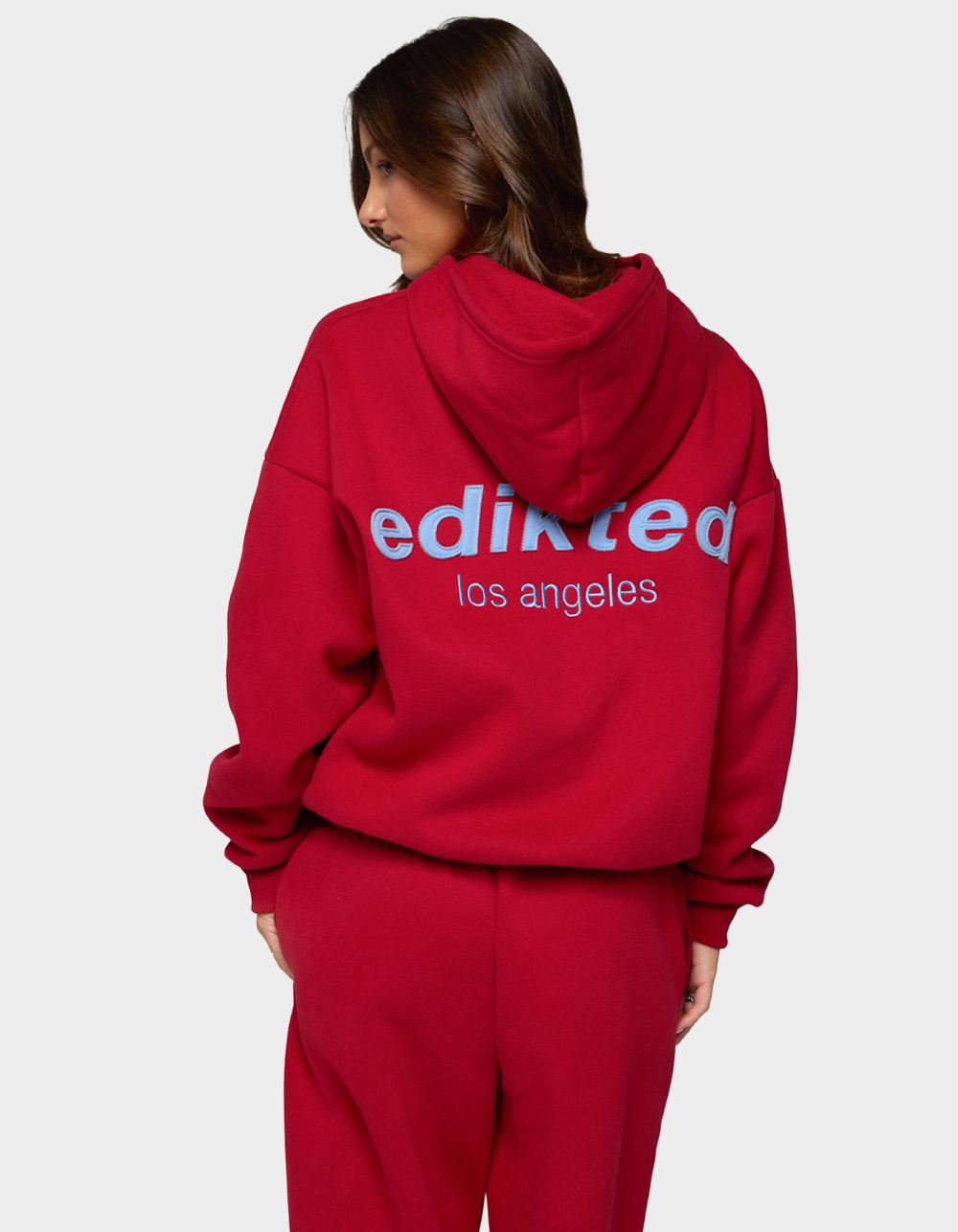 Edikted Los Angeles Hoodie - RED
