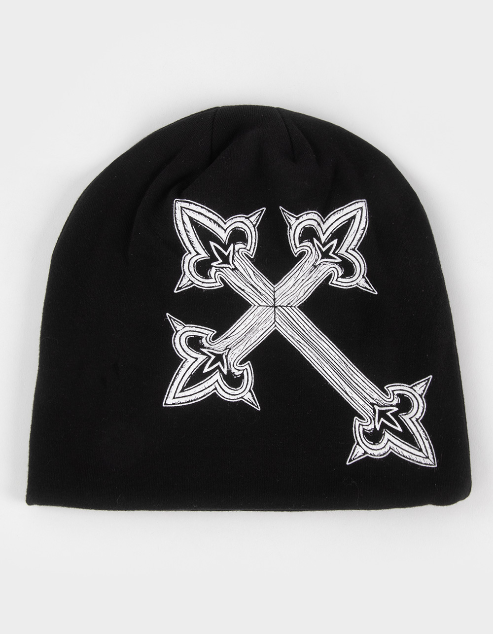 LA FAMILIA Cross Beanie - BLACK