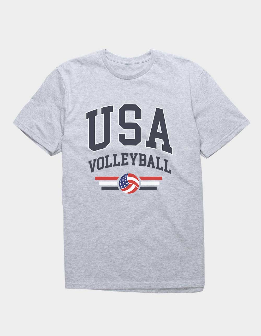 VOLLEYBALL Collegiate USA Unisex Tee HEATHER GRAY Tillys