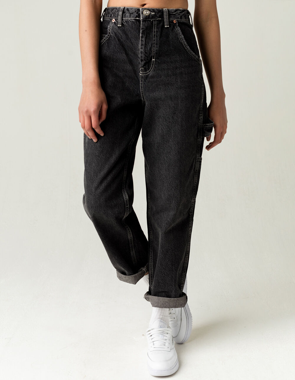 BDG Urban Outfitters Albie Womens Carpenter Jeans - WASH BLACK | Tillys