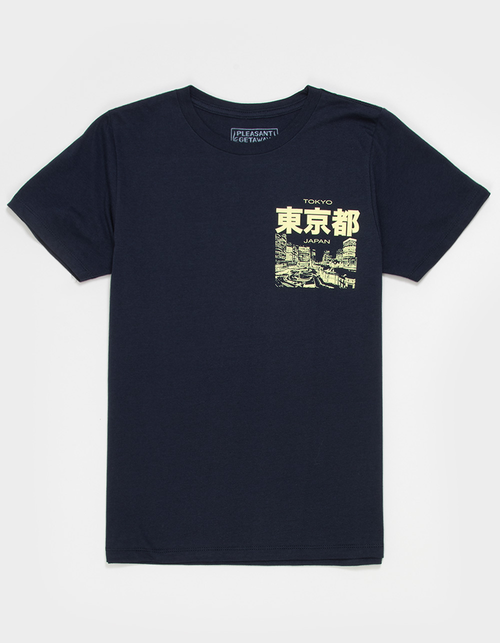 PLEASANT GETAWAY Tokyo Boys Tee - NAVY