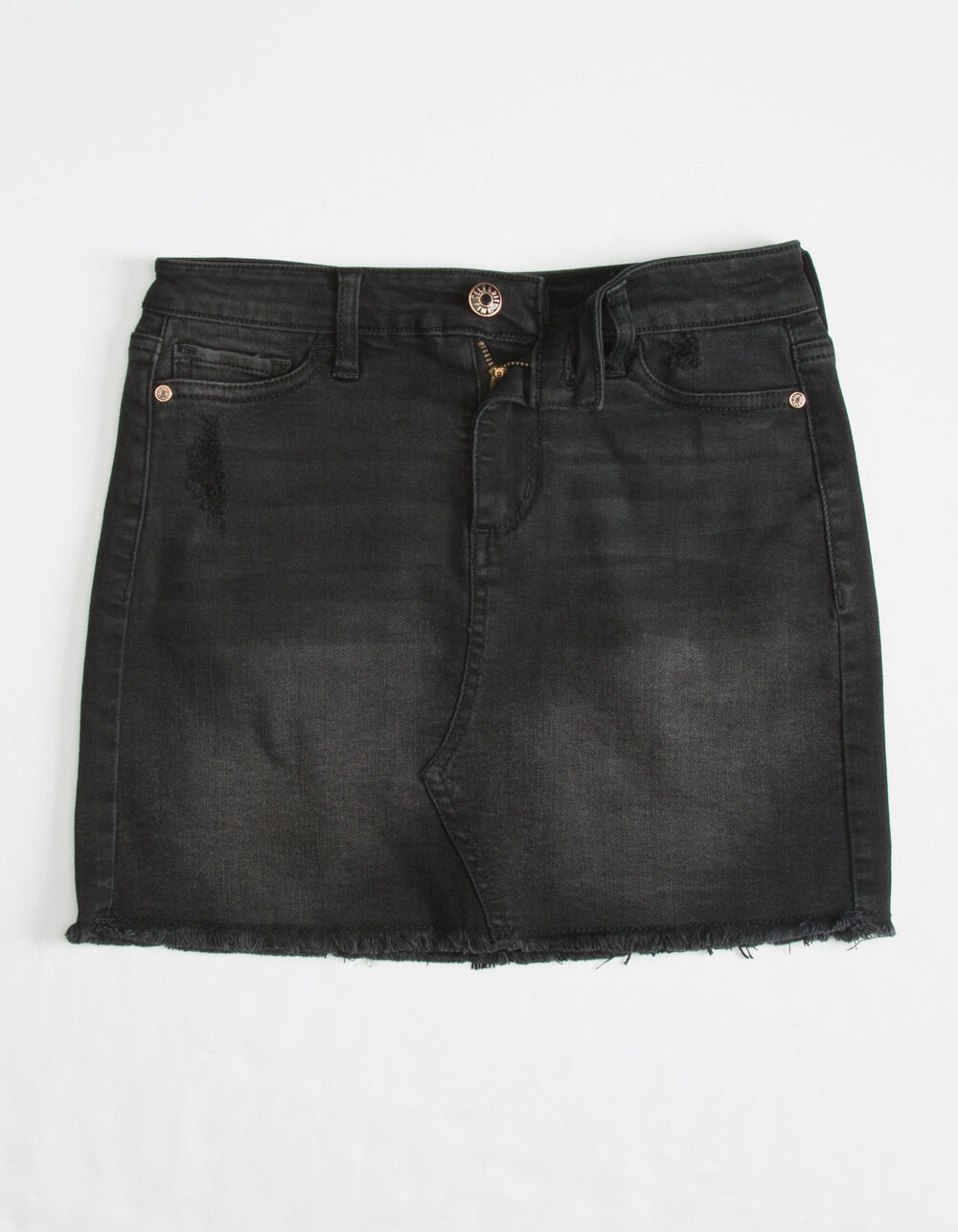 CELEBRITY PINK 5 Pocket Stretch Girls Denim Skirt - WASH BLACK | Tillys