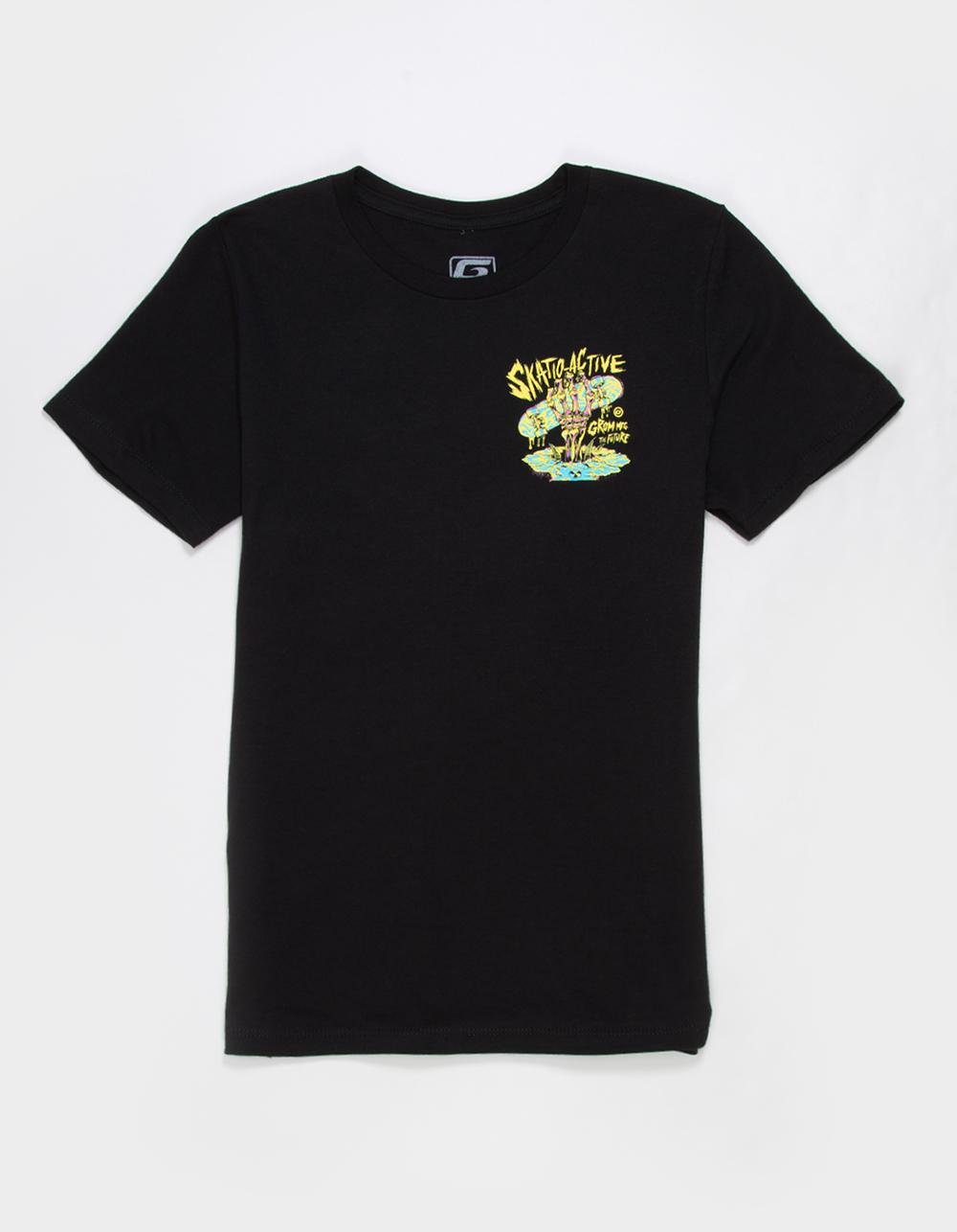 GROM Skatio Active Boys Tee - BLACK