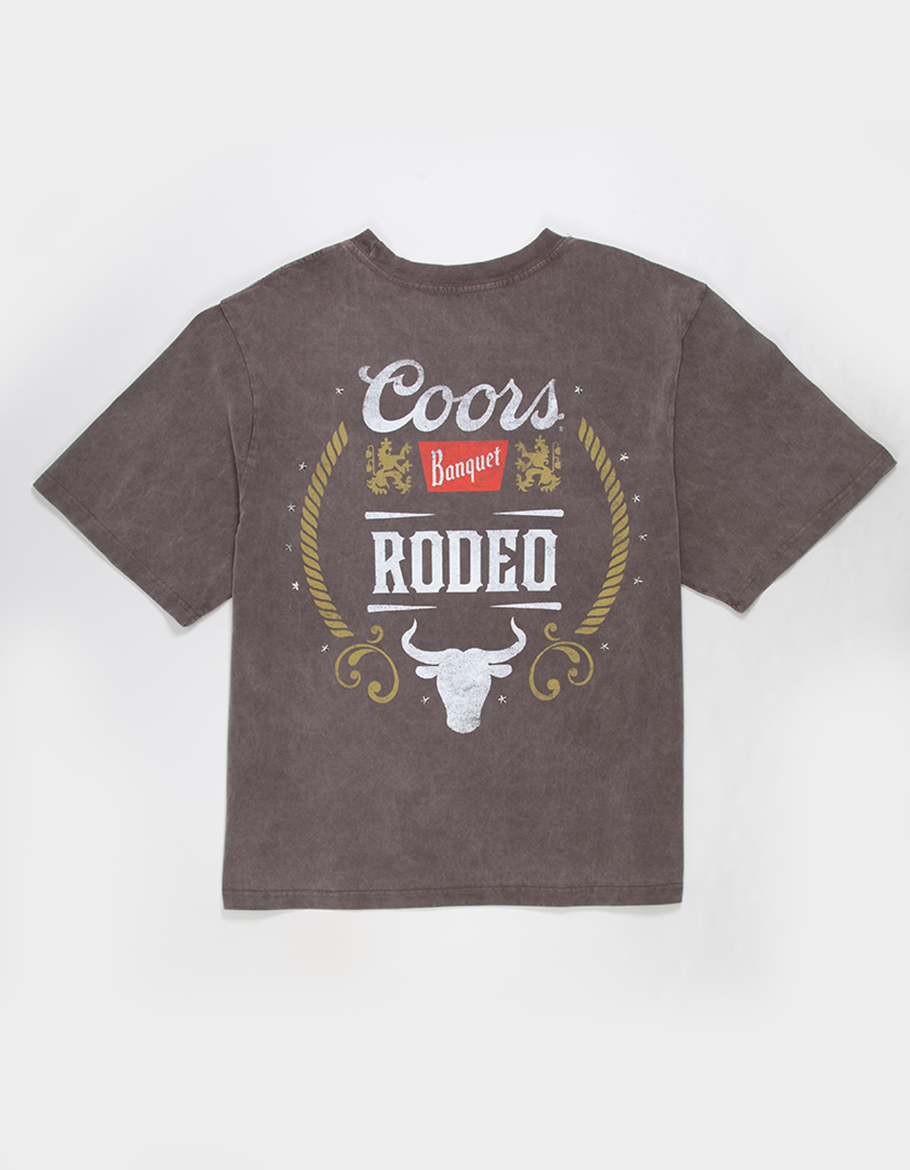 COORS Rodeo Mens Boxy Tee - BROWN