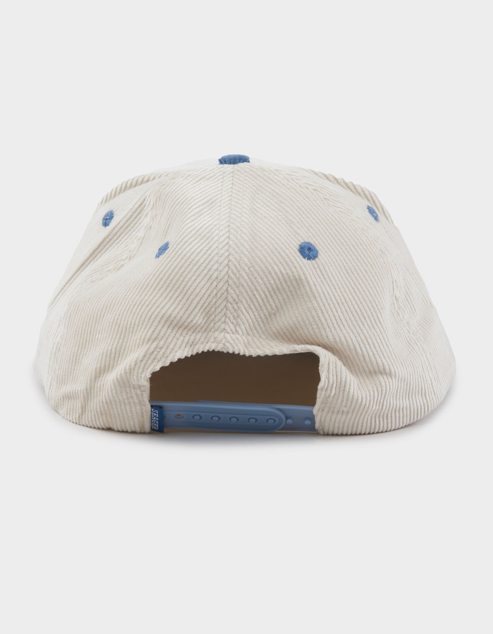 SEAGER Los Rios Corduroy Snapback Hat - BLUE