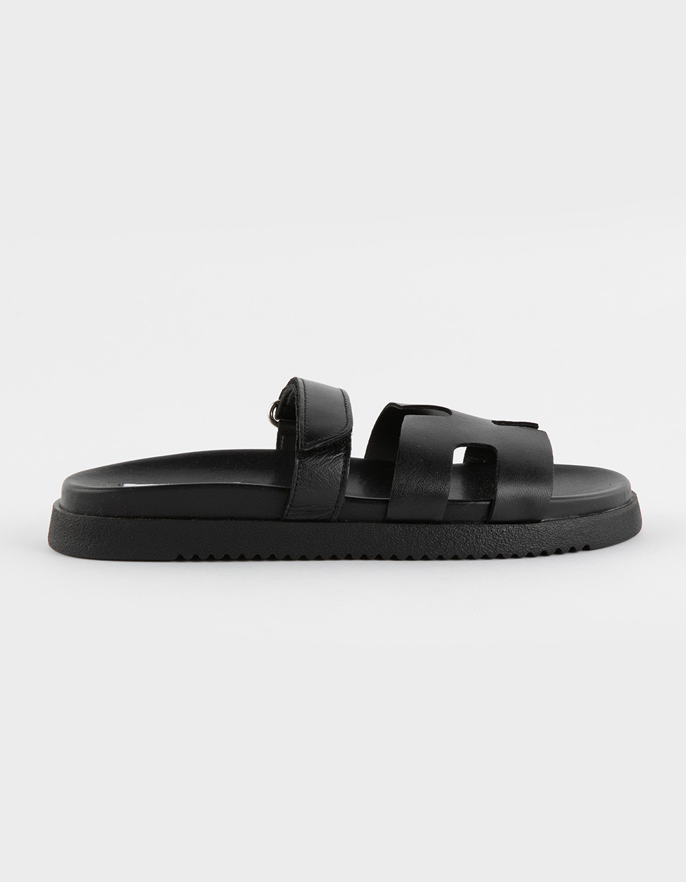 STEVE MADDEN Mayven Womens Slide Sandals - BLACK